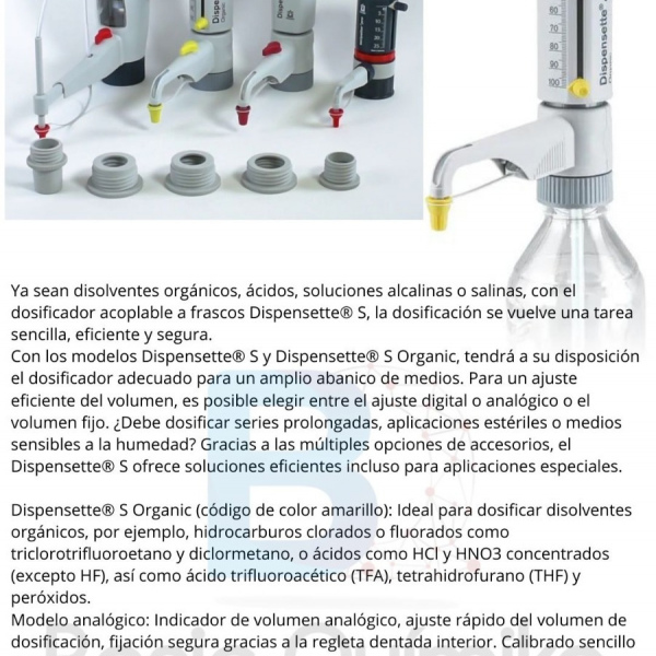 DISPENSETTE® S. - DISPENSADOR DE PRECISIÓN