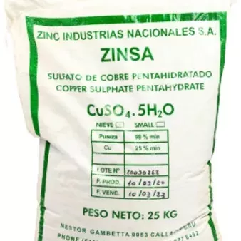 SULFATO DE COBRE PENTAHIDRATADO