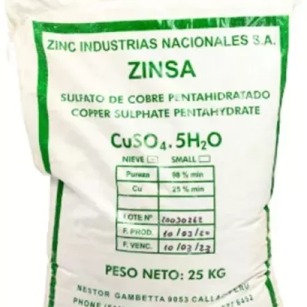 SULFATO DE COBRE PENTAHIDRATADO